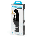 Happy Rabbit G-Spot Stroking Rechargeable Silicone Rabbit Vibrator Black by Happy Rabbit