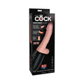 King Cock Plus 6.5 in. Thrusting Cock With Balls Rechargeable Realistic Vibrator Beige by Pipedream