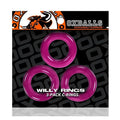 Oxballs Willy Rings 3-Pack Cockrings O/S Hot Pink by Oxballs