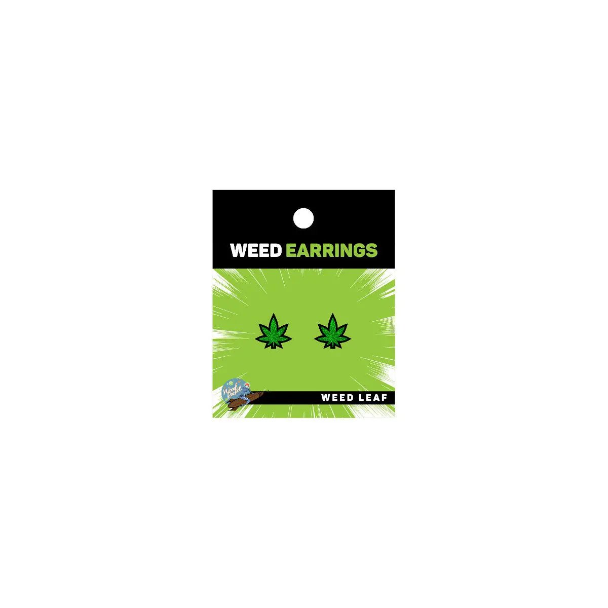 Weed Leaf Earrings by Wood Rocket