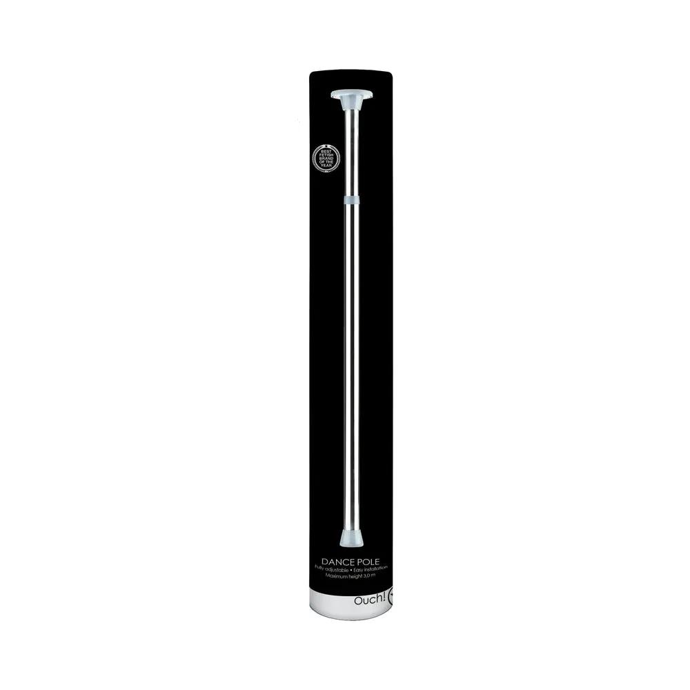 Ouch! Fully Adjustable Dance Pole Silver by Shots