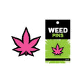 Weed Pin Pink Marijuana Leaf by Wood Rocket