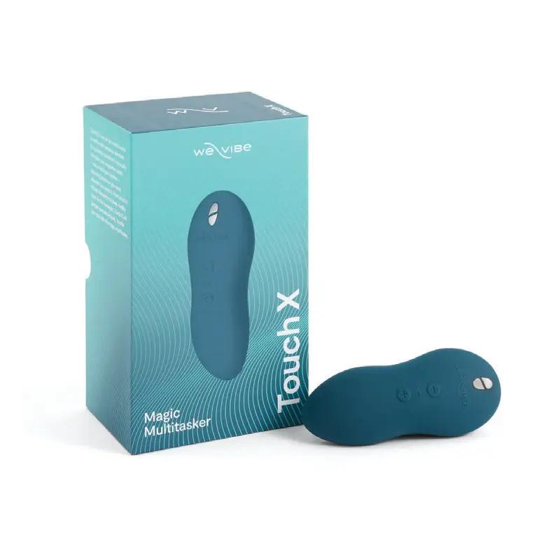 We-Vibe Touch X Rechargeable Silicone Lay-On Vibrator & Massager Green Velvet by We-Vibe