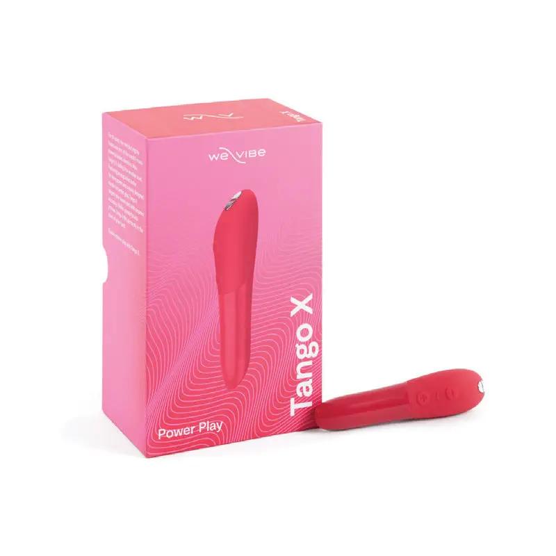 We-Vibe Tango X Rechargeable Silicone Intense Bullet Vibrator Cherry Red by We-Vibe