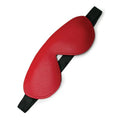 Kinklab Bondage Basics Padded Leather Blindfold - Red by Stockroom