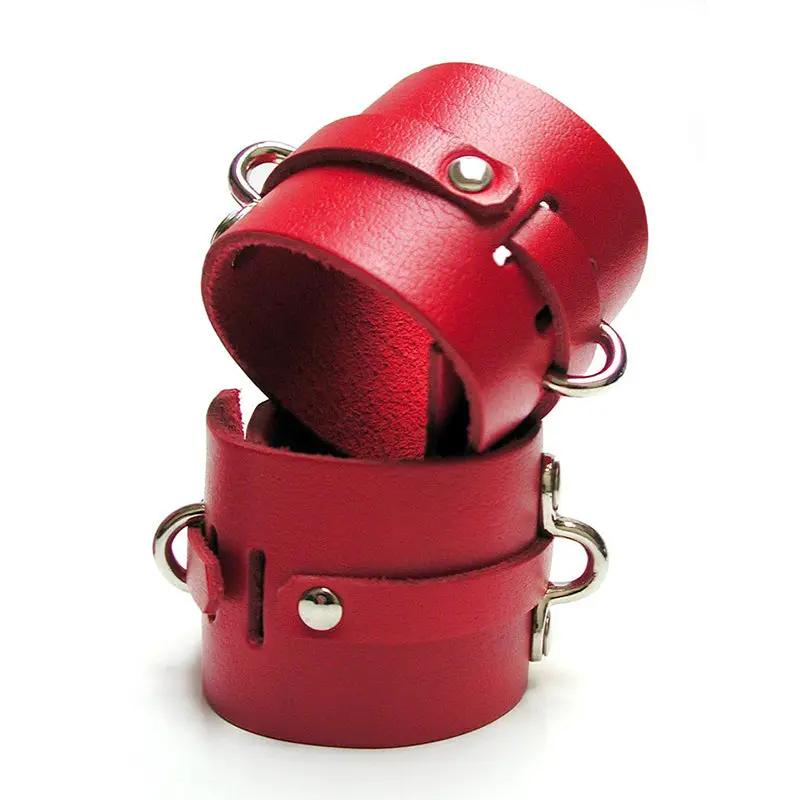 Kinklab Bondage Basics Ankle Cuffs - Red by Stockroom