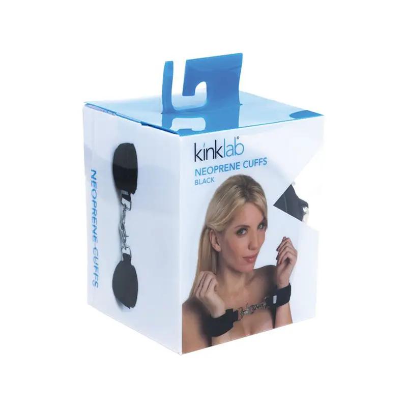 Kinklab Neoprene Black on Black Cuffs by Stockroom