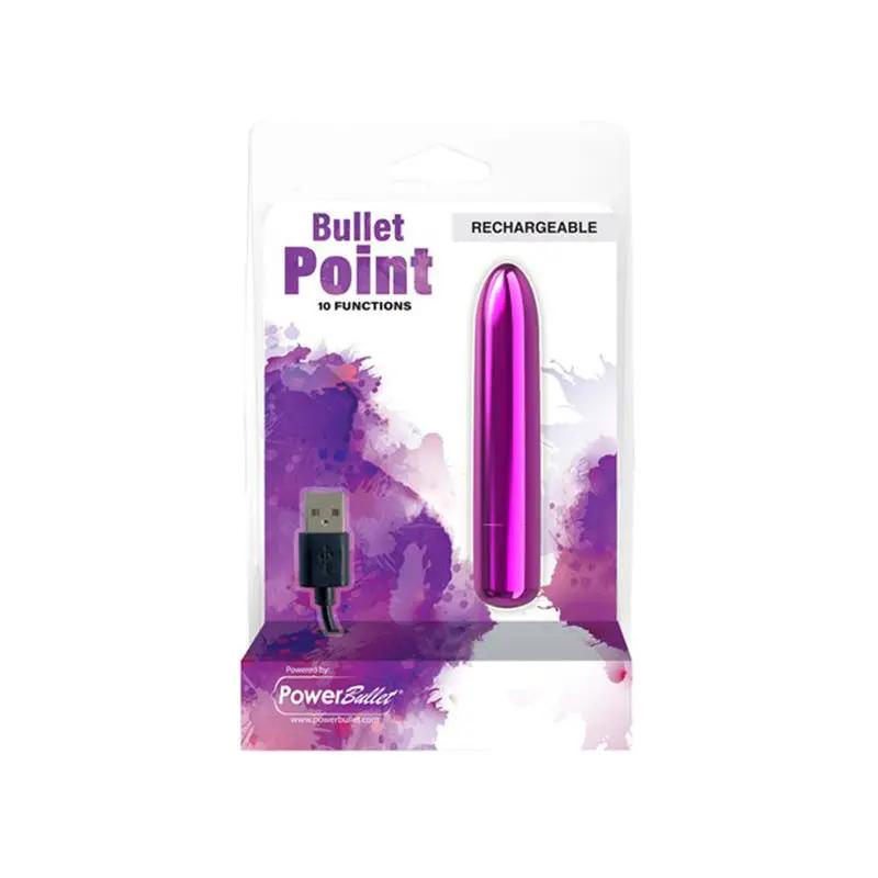 Power Bullet Point Rechargeable - Purple by BMS