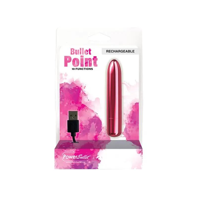 Power Bullet Point Rechargeable - Pink by BMS