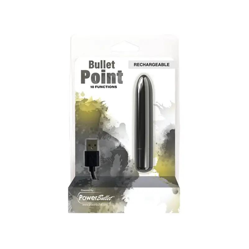 Power Bullet Point Rechargeable - Black by BMS