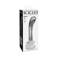 Icicles No. 88 Curved Glass G-Spot Massager With Suction Cup Clear by Pipedream