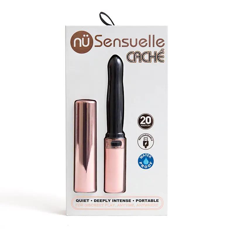 Nu Sensuelle Cache 20-Function Vibe Rechargeable Rose Gold/Black by Nu Sensuelle