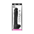 Colours Pleasures 10 in. Dildo Black by NS Novelties