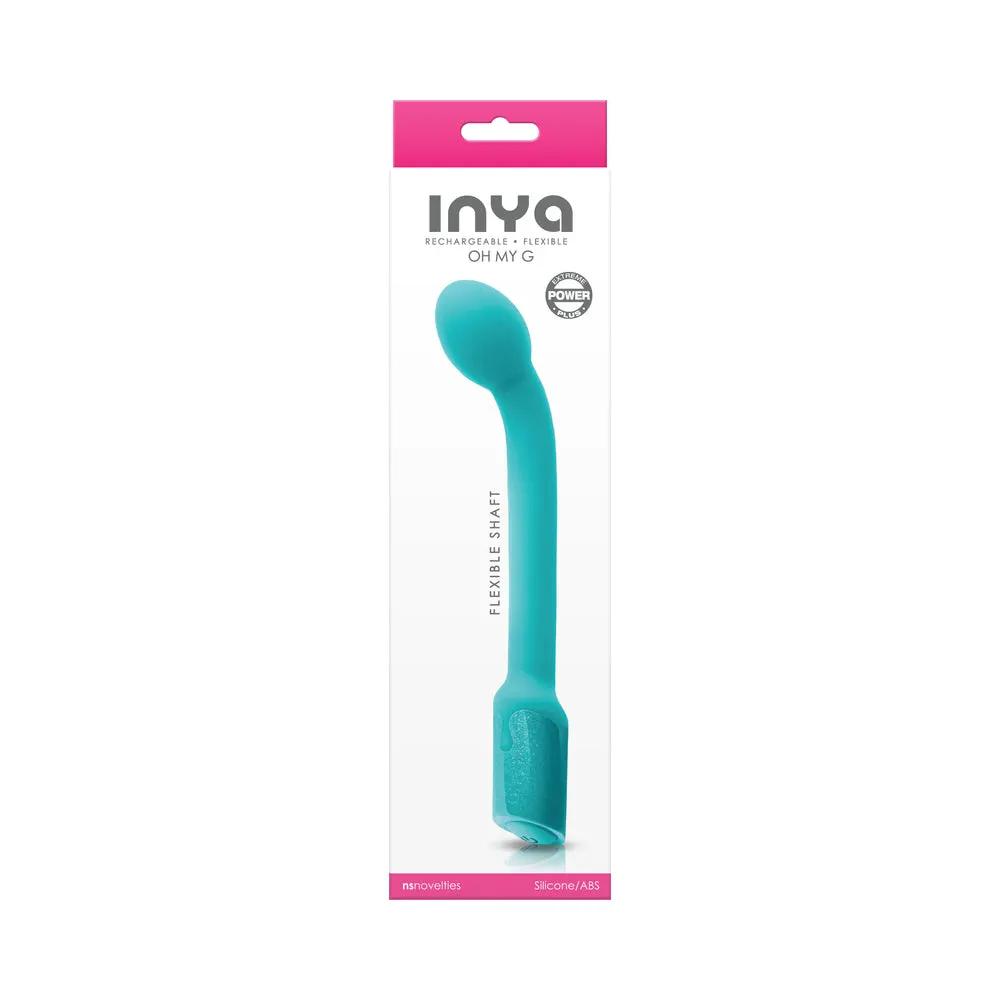 INYA Oh My G Rechargeable Flexible Vibrator Teal by NS Novelties
