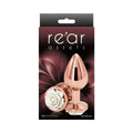 Rear Assets Rose Anal Plug Medium White by NS Novelties