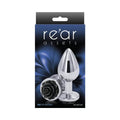 Rear Assets Rose Anal Plug Medium Black by NS Novelties