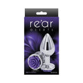 Rear Assets Rose Anal Plug Medium Purple by NS Novelties