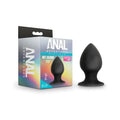 Anal Adventures Platinum Silicone Anal Stout Plug Large Black by Blush