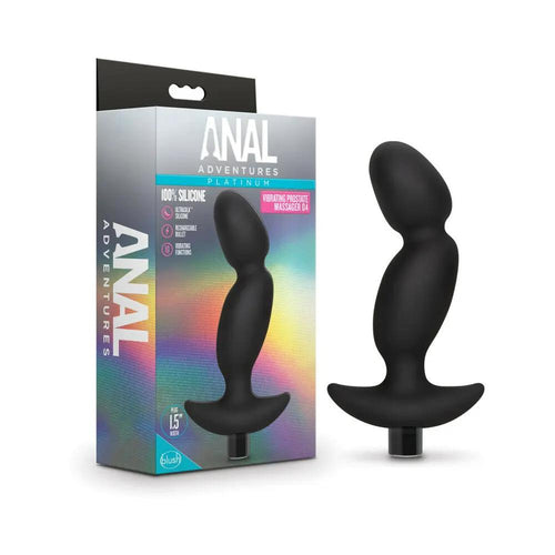 Anal Adventures Platinum Silicone Rechargeable Vibrating Prostate Massager 04 by Blush