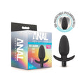 Anal Adventures Platinum Silicone Vibrating Saddle Plug Black by Blush