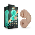M for Men Soft + Wet Double Trouble Glow in the Dark Self-Lubricating Stroker Beige by Blush