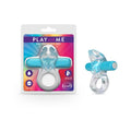 Play with Me Bull Vibrating C-Ring Blue by Blush