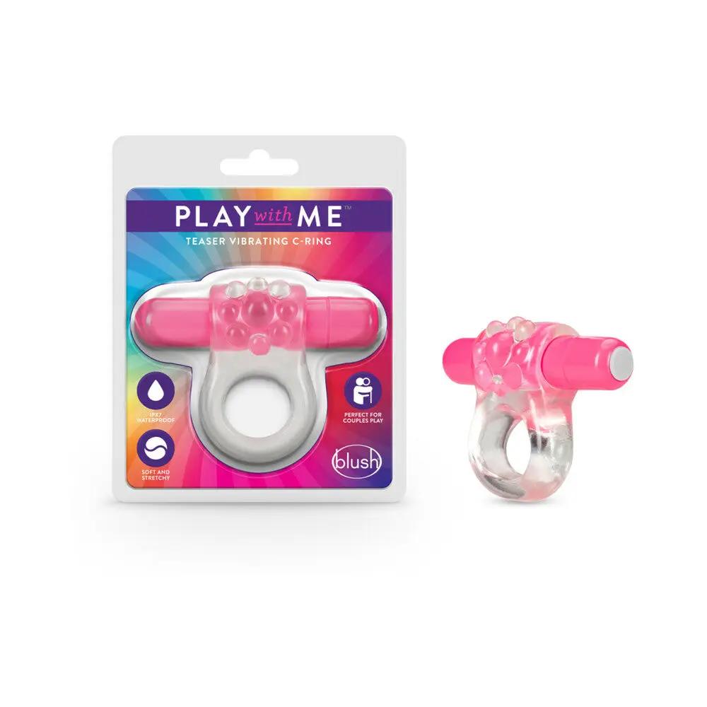 Play with Me Teaser Vibrating C-Ring Pink by Blush