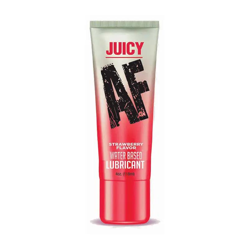 Juicy AF Water Based Lubricant Strawberry 4 oz. by Little Genie