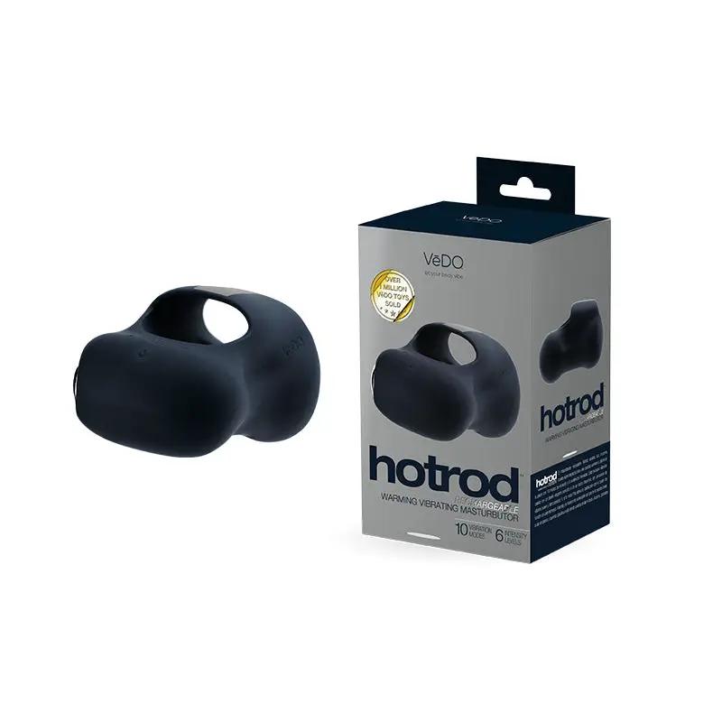 Vedo Hotrod Rechargeable Warming Masturbator Just Black by VeDO