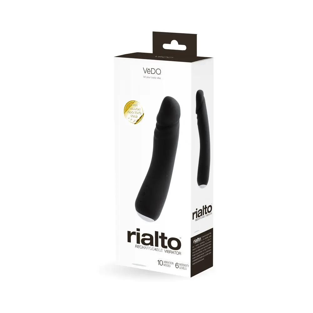 Vedo Rialto Rechargeable Vibe Black Pearl by VeDO