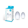 Glas 2-Piece Glass Yoni Egg Set by Electric Eel