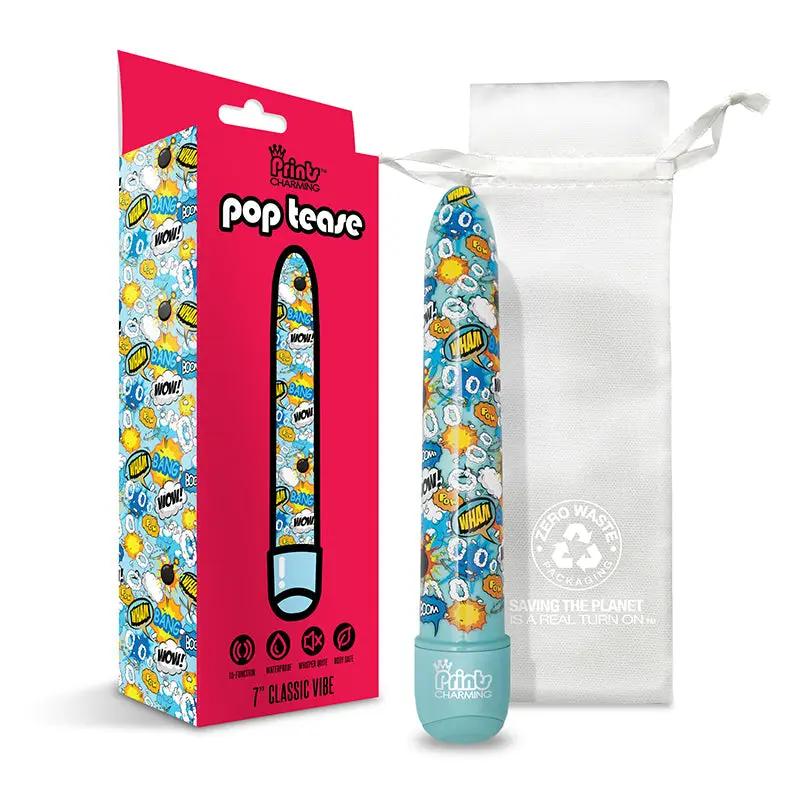 Prints Charming Pop Tease 7" Classic Vibe - Bang - Blue by Global Novelties