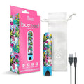 Prints Charming Buzzed Rechargeable 3.5" Bullet - Stoner Chick - Blue by Global Novelties