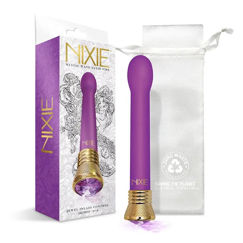 Nixie Mystic Wave Satin Bulb Vibe - Amethyst by Global Novelties