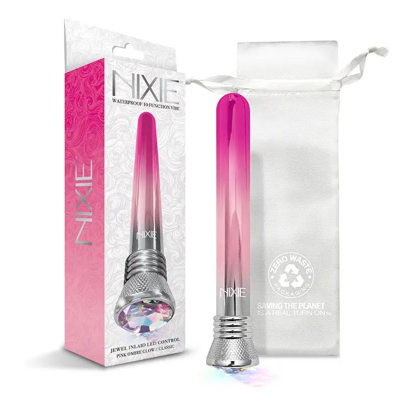 Nixie 10-Function Waterproof Classic Vibe - Pink Ombre Glow by Global Novelties