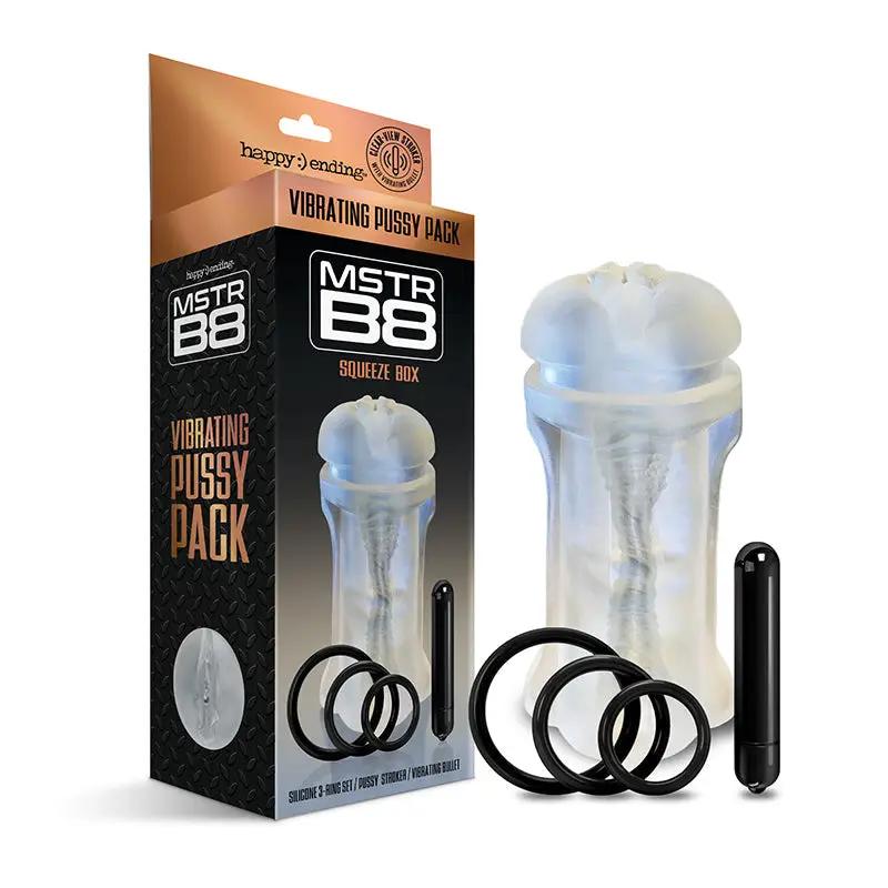 Happy Ending Mstr B8 Vibrating Pussy Pack - Squeeze Box by Global Novelties