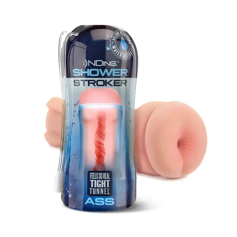 Happy Ending Self-Lubricating Shower Stroker - Ass by Global Novelties