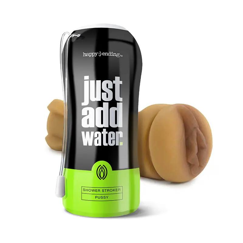 Happy Ending Just Add Water Self Lubricating Shower Stroker - Pussy by Global Novelties