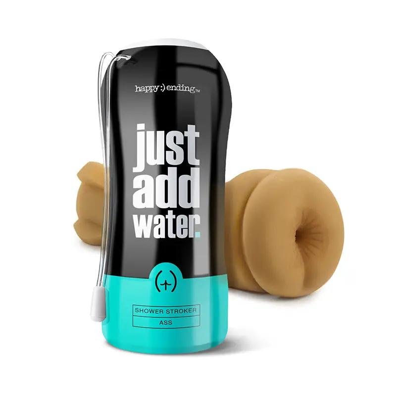 Happy Ending Just Add Water Self Lubricating Shower Stroker - Ass by Global Novelties
