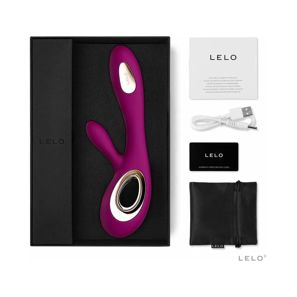 LELO SORAYA WAVE Rechargeable Rabbit Vibrator Deep Rose by LELO