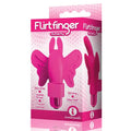 The 9's Flirt Finger Butterfly Finger Vibrator Pink by Icon Brands