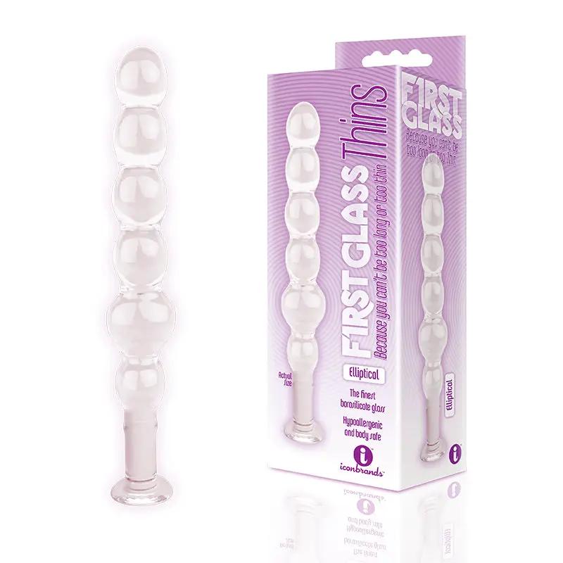 The 9's Glass Thins Elliptical Glass Plug by Icon Brands