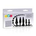 Try-Curious Anal Plug Kit Black by Icon Brands