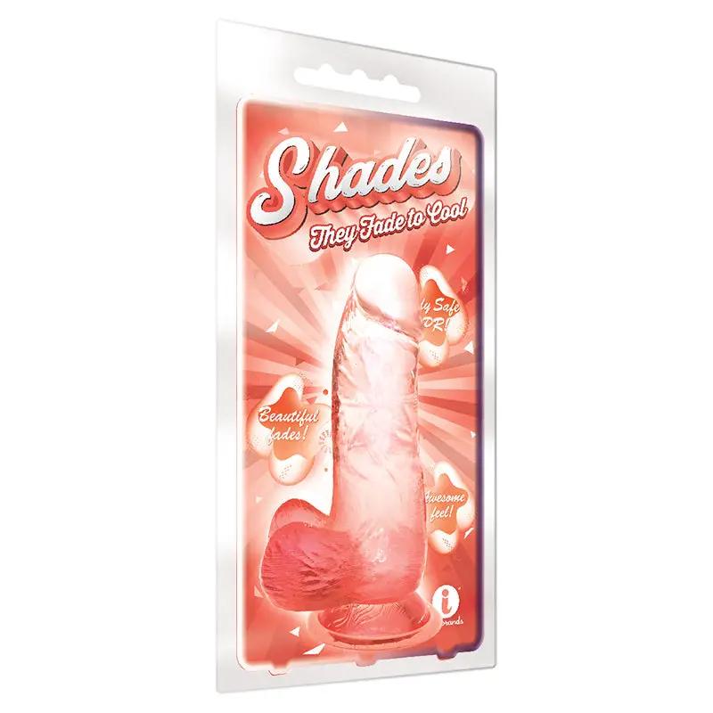 Shades Small 6in Jelly TPR Gradient Dong Coral by Icon Brands