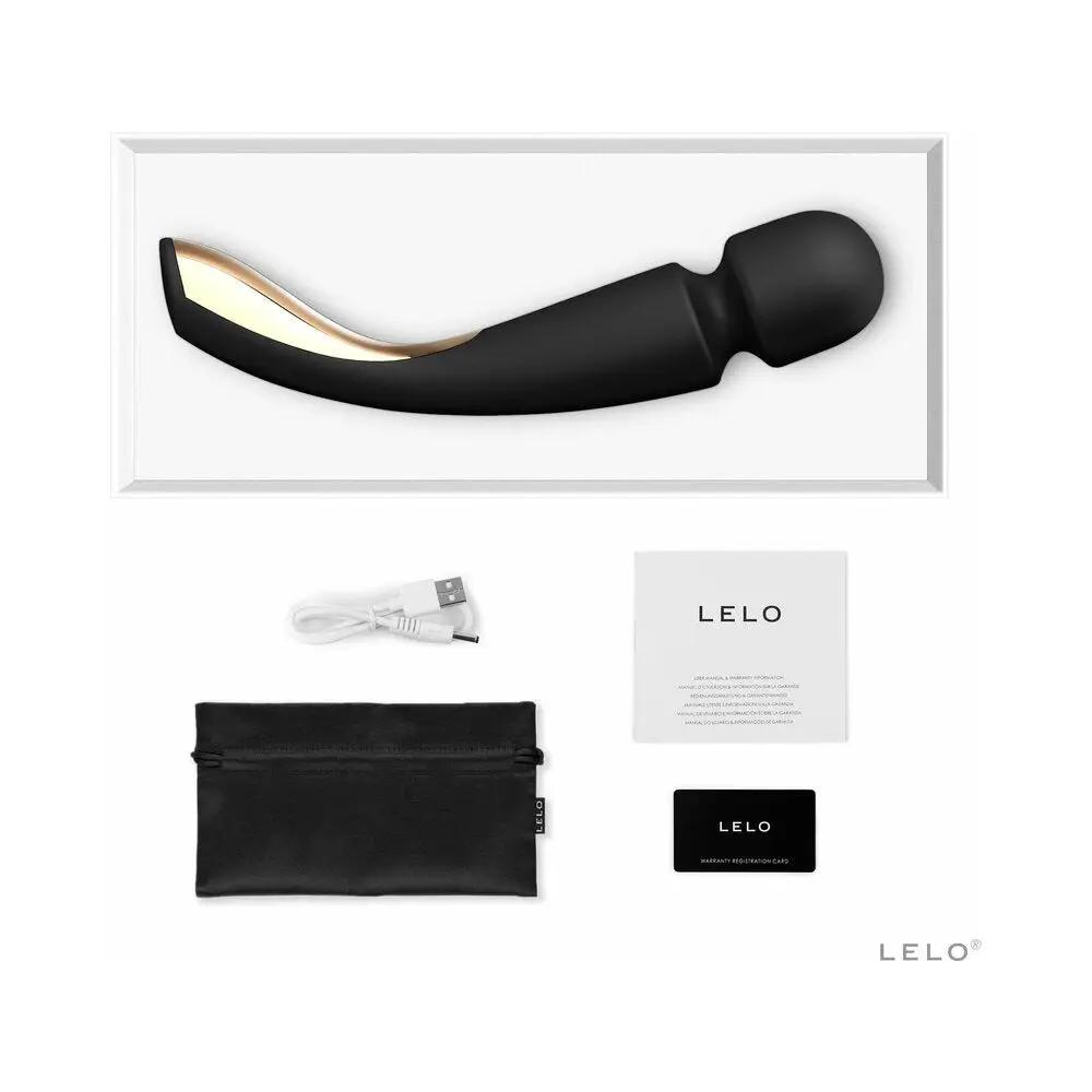 LELO SMART WAND 2 Large Rechargeable Wand Vibrator Black by LELO