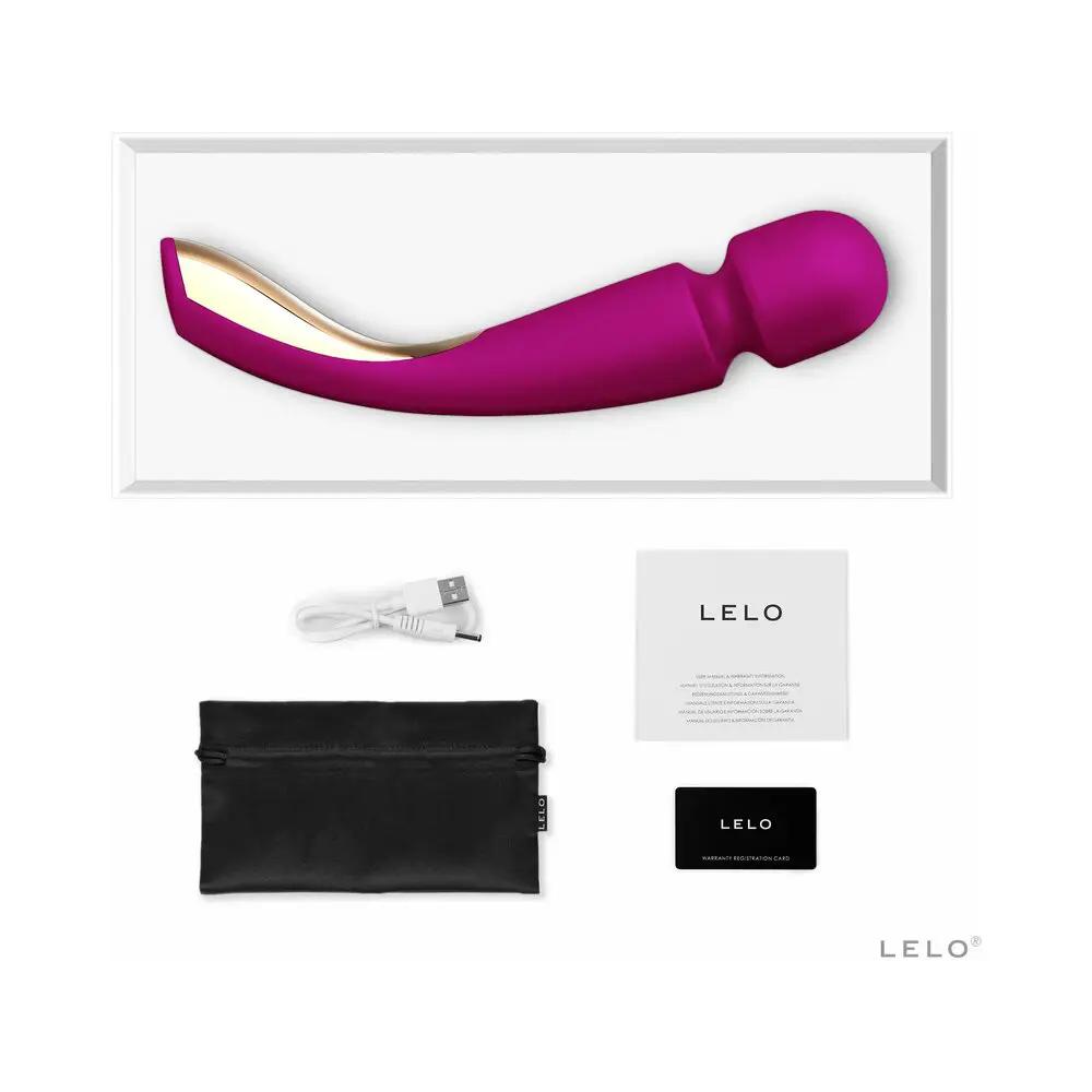 LELO SMART WAND 2 Large Rechargeable Wand Vibrator Deep Rose by LELO