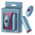 FemmeFunn Versa Bullet Rechargeable Remote-Controlled Vibrator Light Blue by FemmeFunn