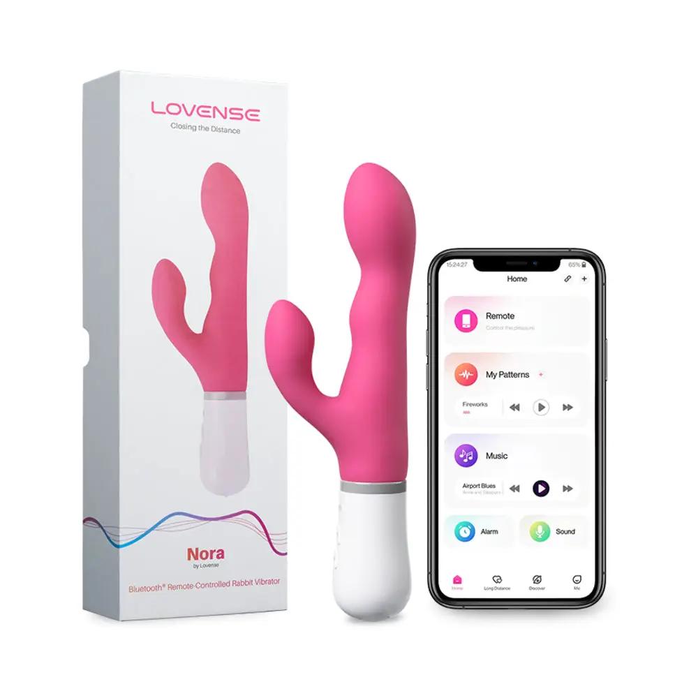 Lovense Nora Bluetooth Remote-Controlled Long-Distance Rabbit Vibrator by Lovense