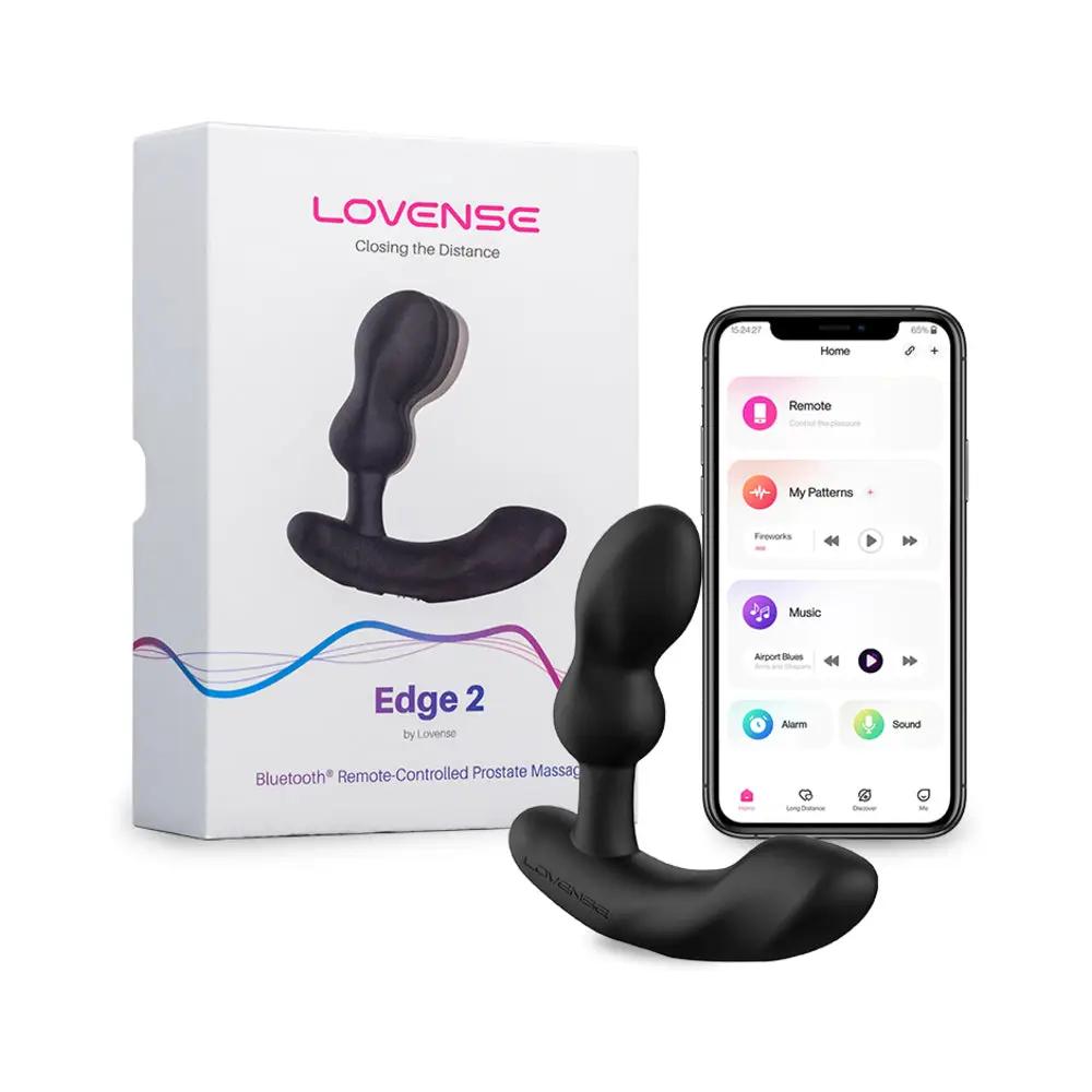 Lovense Edge 2 Bluetooth Remote-Controlled Adjustable Prostate Massager by Lovense