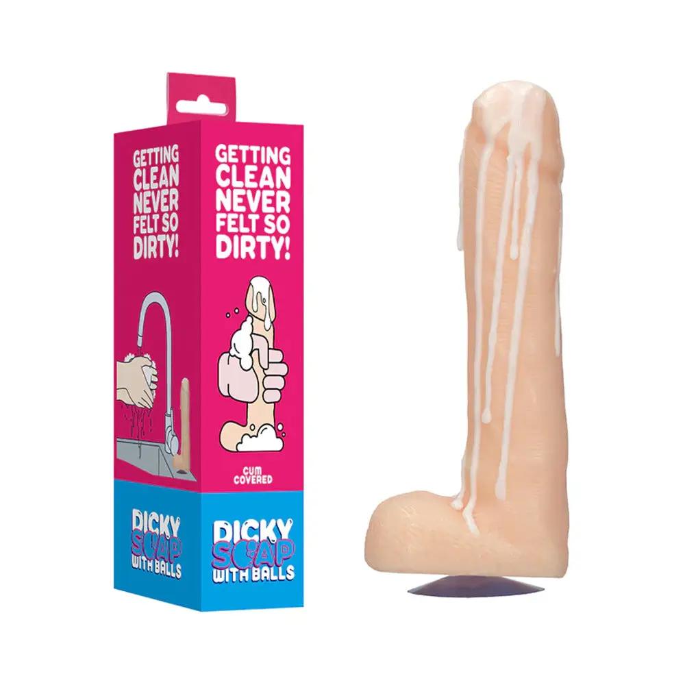 Shots S-Line Cum-Covered Dicky Soap With Balls Beige by Shots